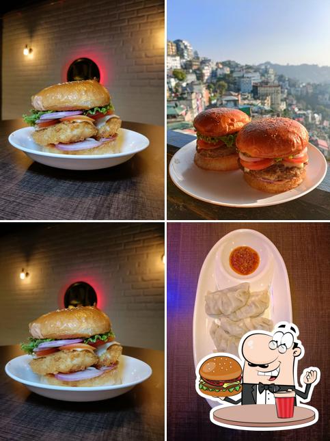 Get a burger at Roar Cafe