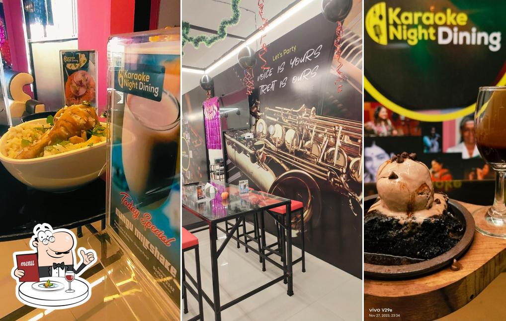 Food at karoake Night Dining