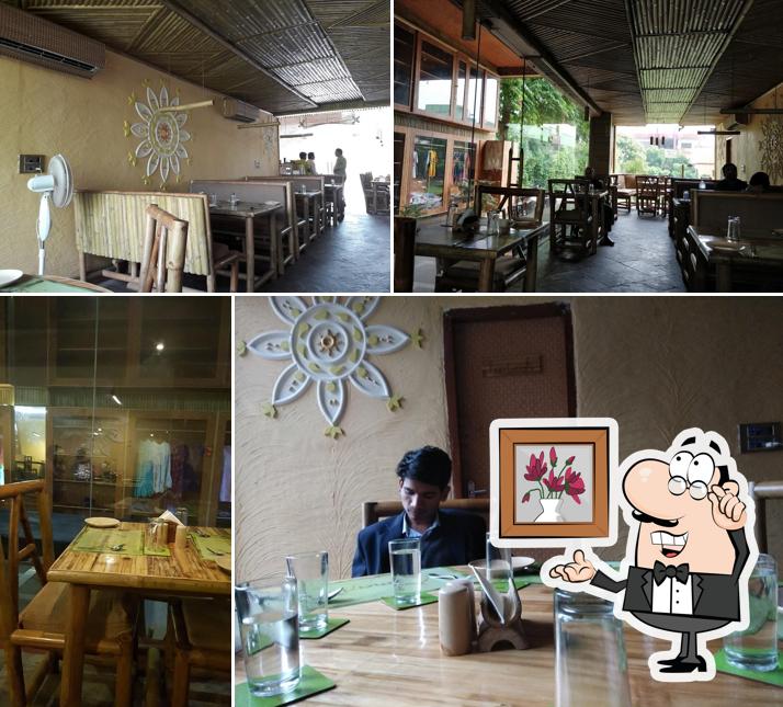 The interior of Ammaji Restaurant
