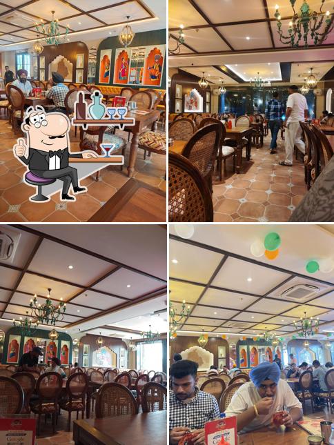 The interior of Brothers Dhaba