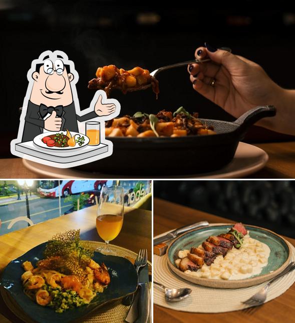 Comida em Elã Cozinha Contemporânea
