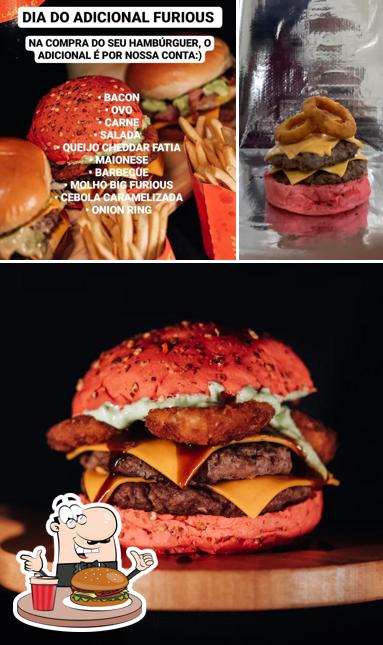 Hambúrguer em Furious Burgers