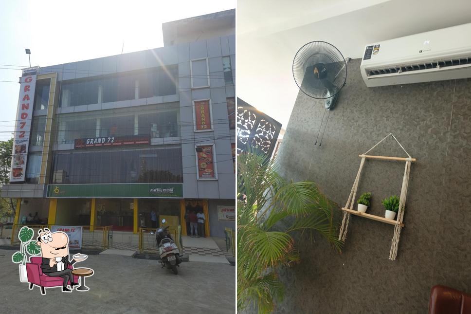 Take a seat at one of the tables at GRAND 72 RESTAURANT