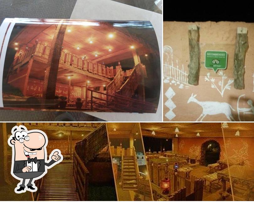 The interior of ClayHut