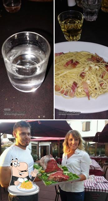 Spaghetti alla carbonara al Ristorante Biologico La Bracieria di Tiburzi - Cucina tipica toscana di terra - Ristorante di pesce e vegetariano a Capalbio