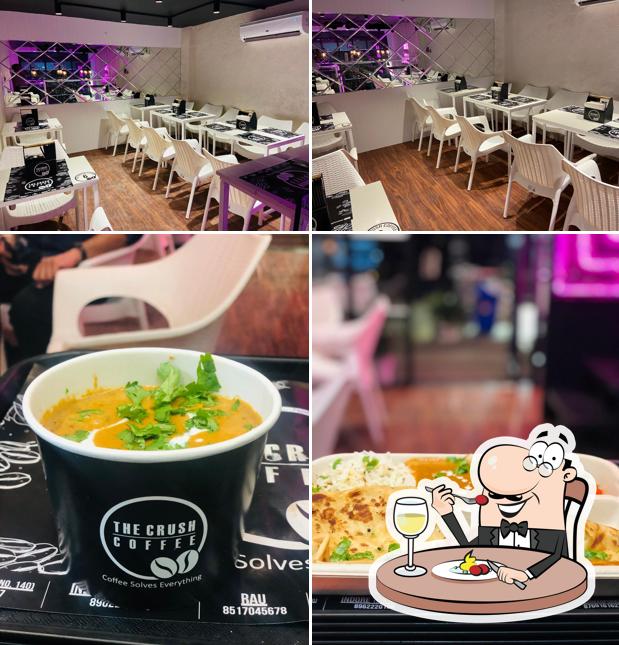 This is the picture depicting food and interior at The Coffee Concept Ujjain
