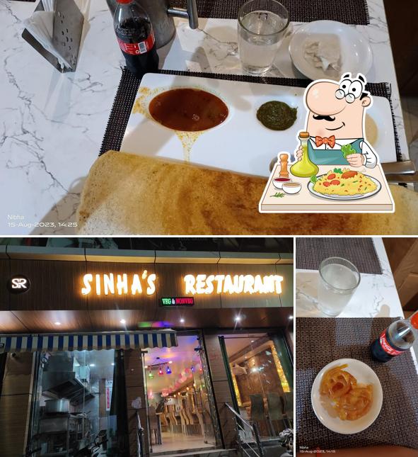 This is the picture depicting food and exterior at SINHA'S Restaurant
