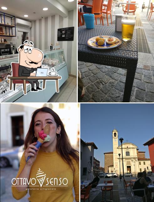 La immagine di interni e esterno da Gelateria Artigianale OttavoSenso Vimodrone