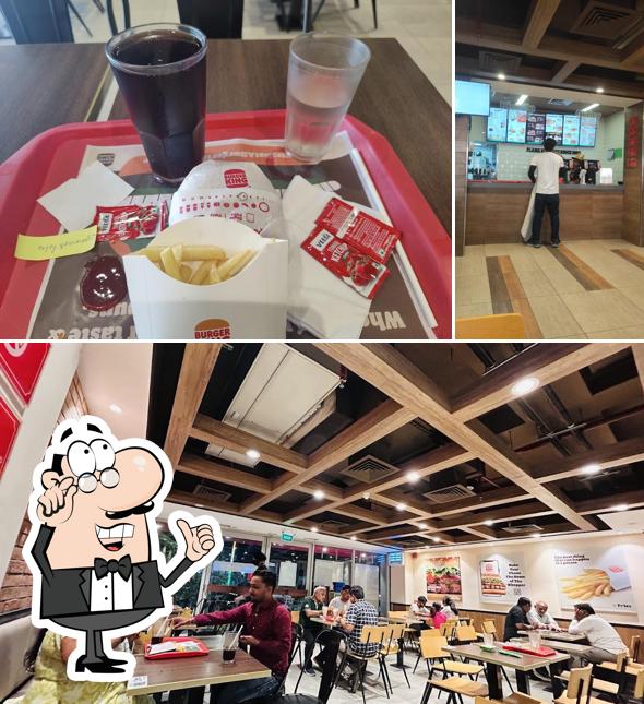 The interior of Burger King