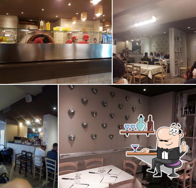 Gli interni di La Romantica Pizzeria