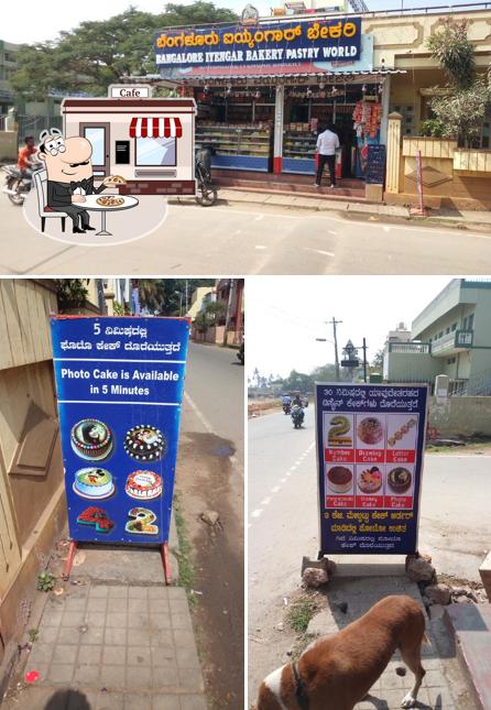 The exterior of ಬೆ೦ಗಳೂರು ಐಯಂಗಾರ್ ಬೇಕರಿ. Bengaluru iyengar bakery pastry world