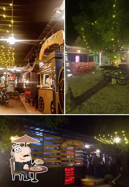 The exterior of NH food court
