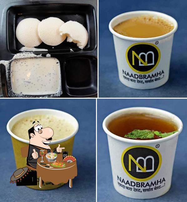 Among different things one can find food and drink at Naadbramha Idli Alibag
