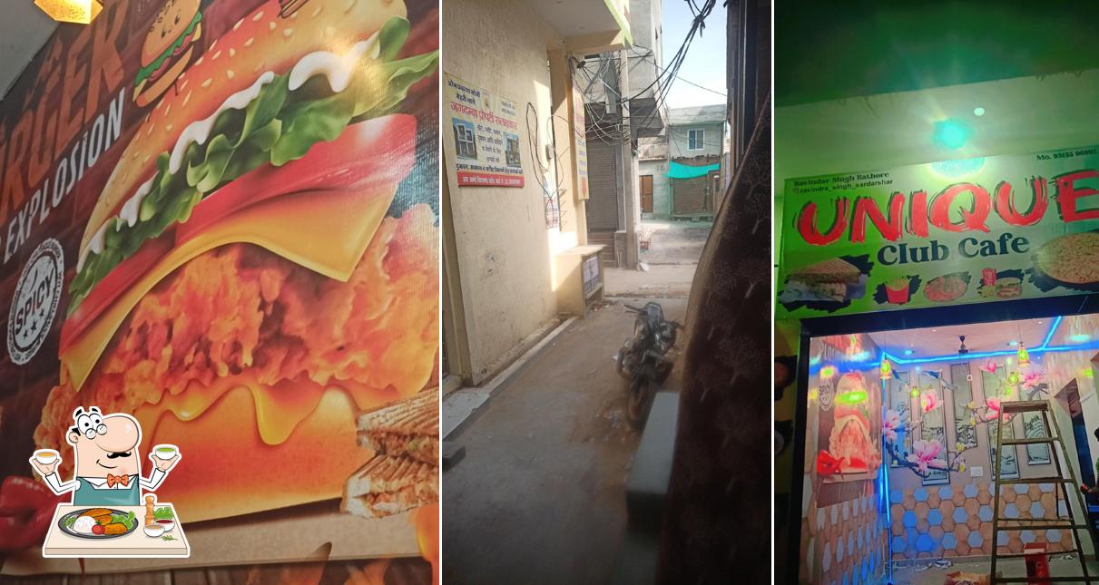 Food at Unique club cafe