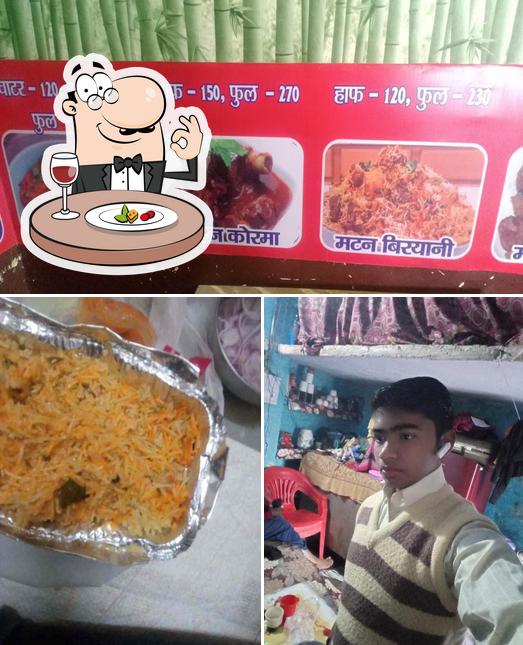 The image of muradabadi biryani’s food and interior