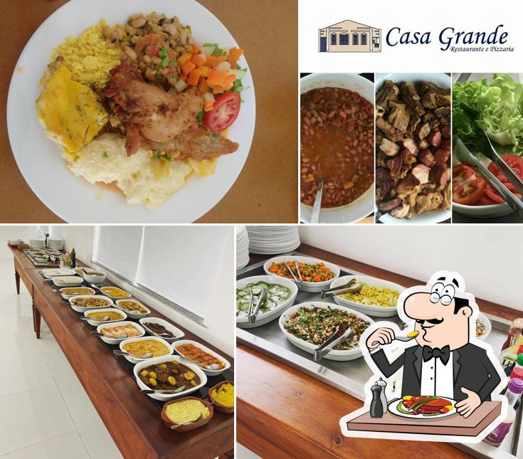 Comida em Restaurante Casa Grande
