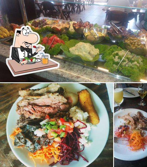 Comida em Churrascaria e Pizzaria Brasão