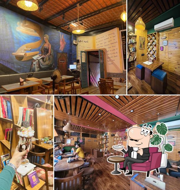 The interior of The Bookmark Cafe