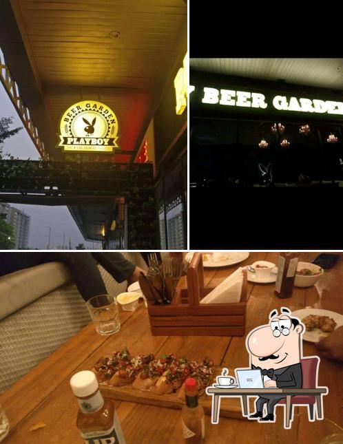Check out how Playboy Beer Garden looks inside