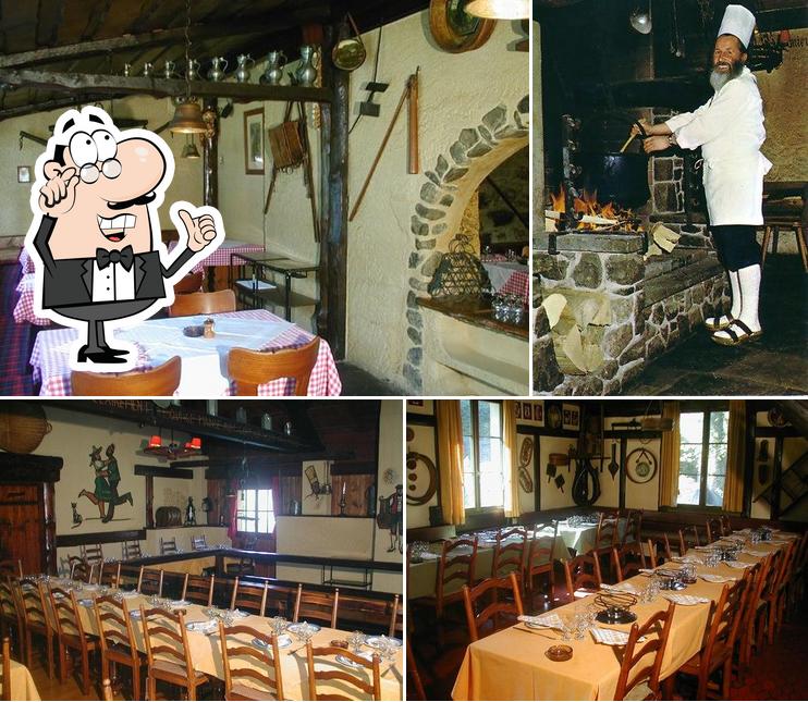 Gli interni di Restaurant du Montagnard