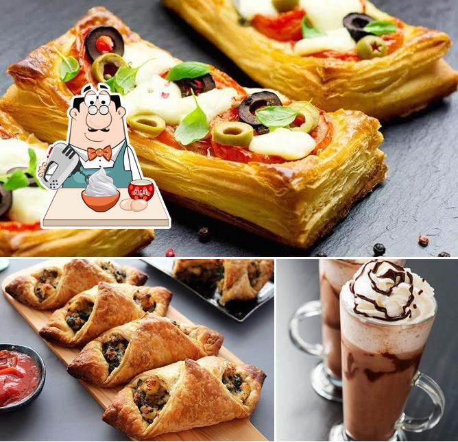 Food & Beverages Cafe serves a selection of sweet dishes