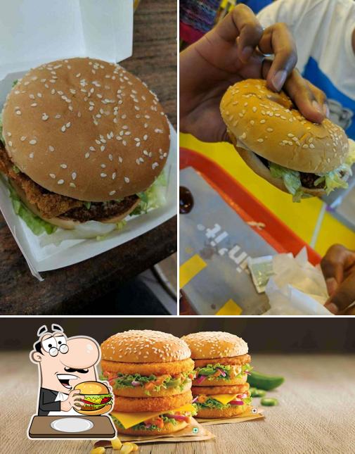Get a burger at McDonald's
