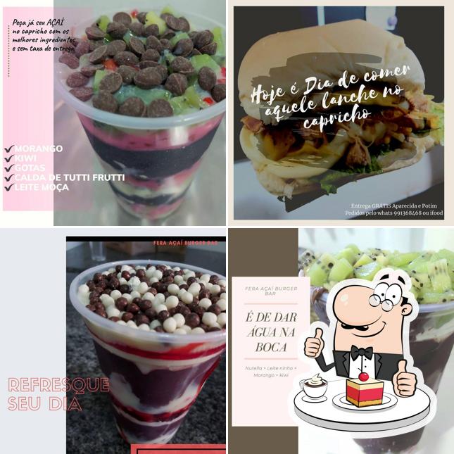 FERA AÇAÍ Burger Bar provê uma gama de pratos doces