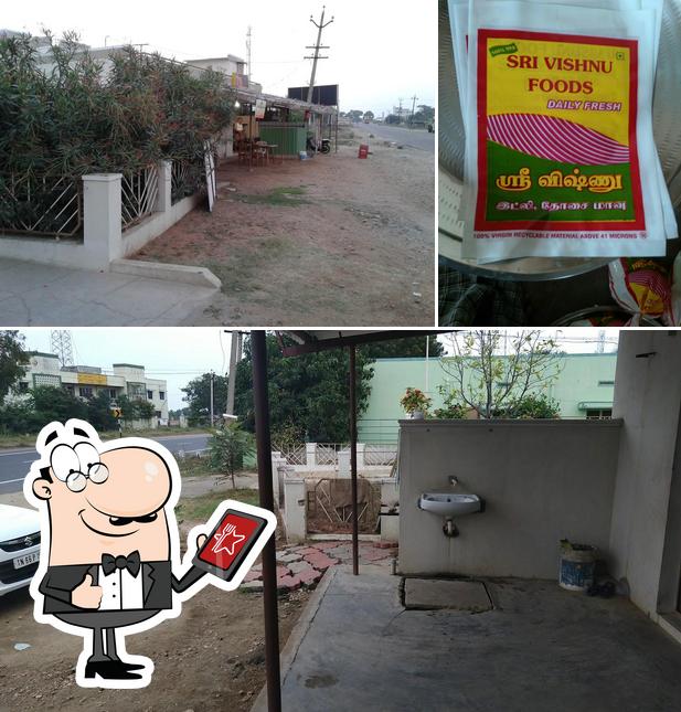 The image of exterior and food at Abi Mess