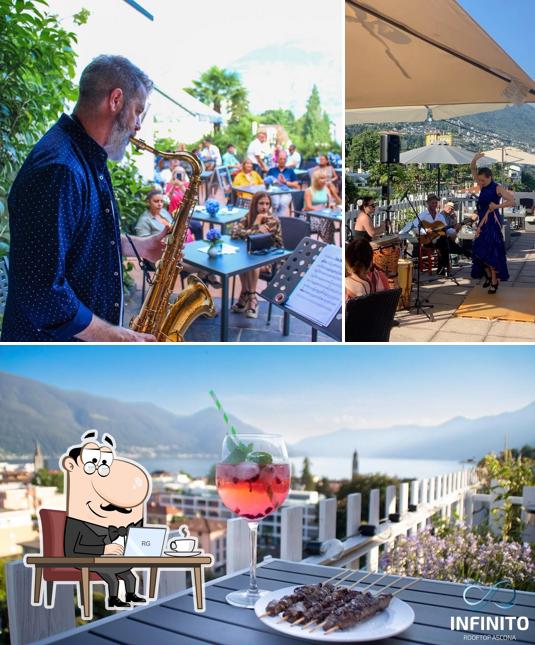Dai un'occhiata agli interni di INFINITO Rooftop Ascona