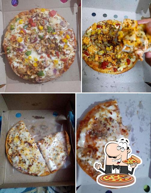 Try out pizza at J.M.D. FAST FOOD