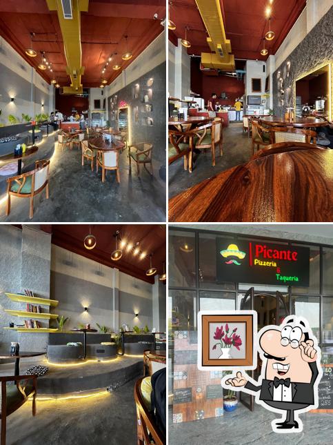 The interior of Picante Pizzeria & Taqueria