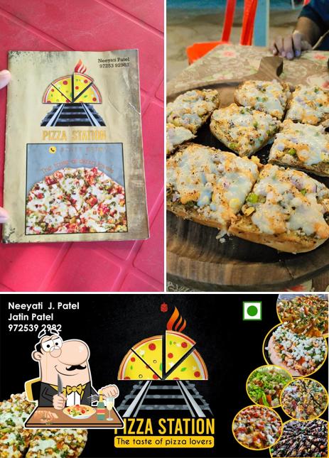 Food at Pizza Station