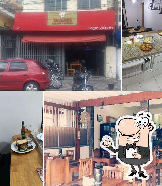 O interior do Tavares Restaurante Buffet & Delivery