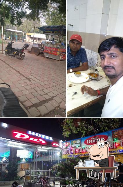 The interior of Durga Restaurant