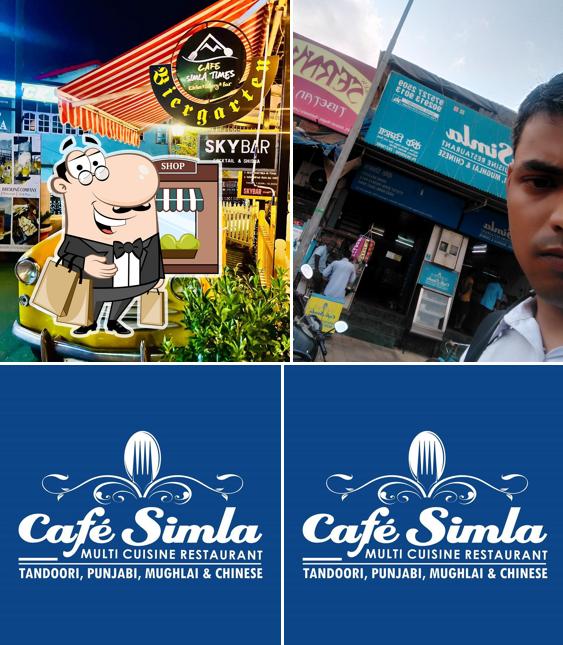 Enjoy the view at the outside area of Cafe Simla Family Restaurant
