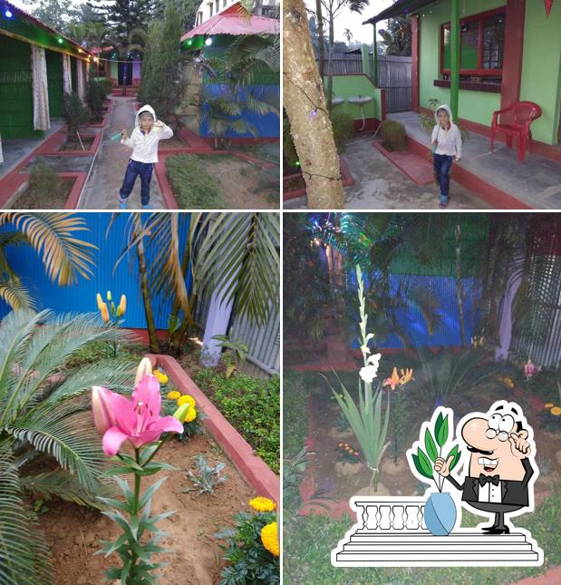 Enjoy the view at the outside area of NATURAL RESTAURA