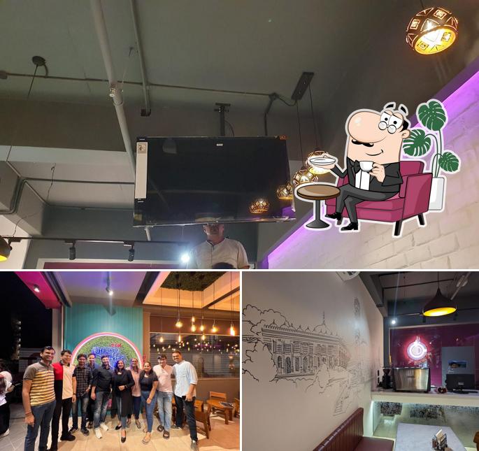 The interior of D'Caf - Best Cafe In Ahmedabad