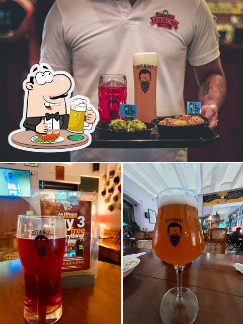 Order a pint of light or dark beer Order a pint of light or dark beer