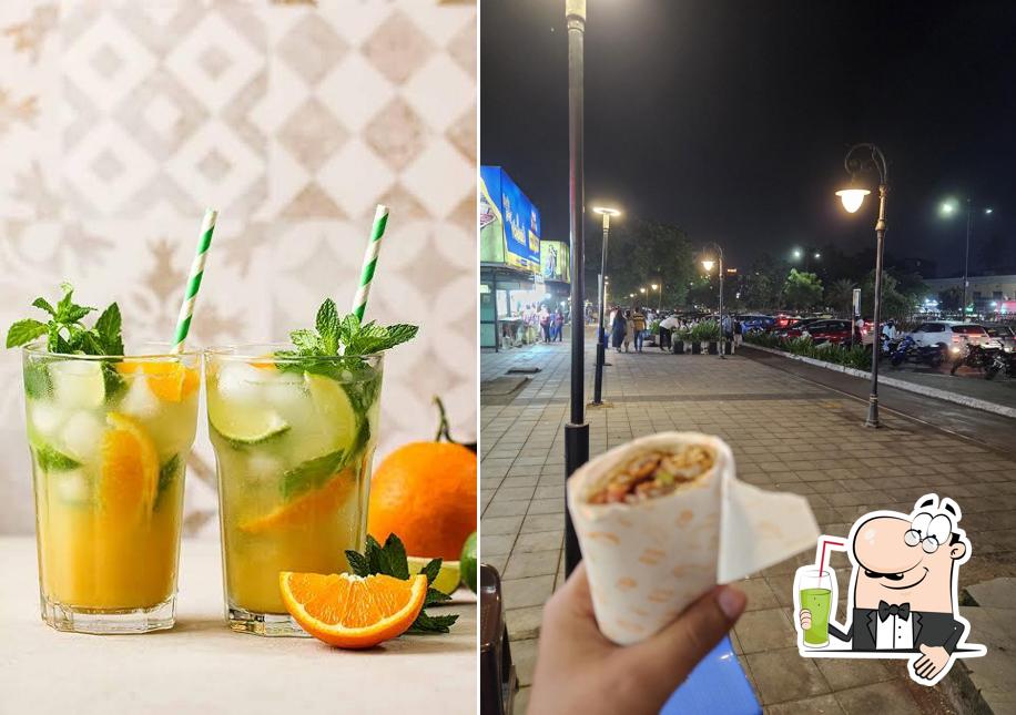 Enjoy a beverage at Garam Tawa