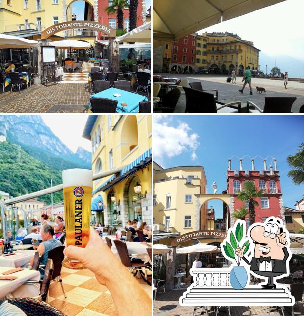 Puoi goderti l'aria fresca da seduto all'esterno di Ristorante, Pizzeria e Gelateria Sole