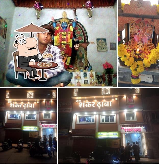 The exterior of Jai Shankar Dhaba