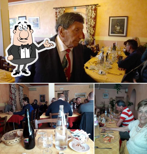 Gli interni di Trattoria alla Botteghetta