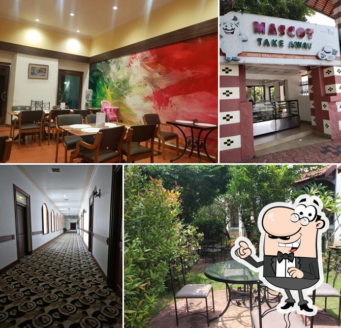 The interior of Mascot Hotel Sayahna Garden Restaurant (KTDC)