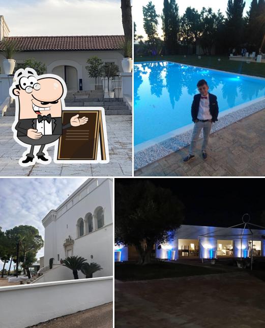 Puoi goderti l'aria fresca da seduto all'esterno di Villa Bautier