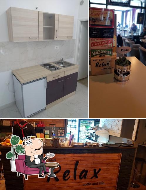 Gli interni di Cafe Relax