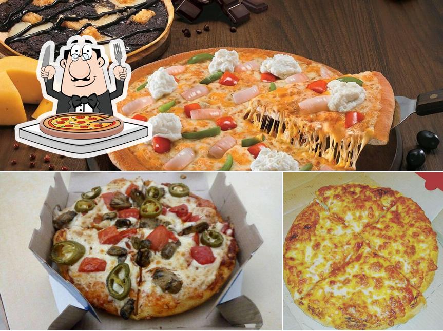 Pick different types of pizza