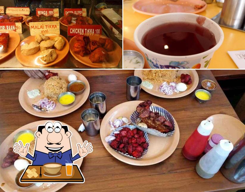 The restaurant's food and beverage