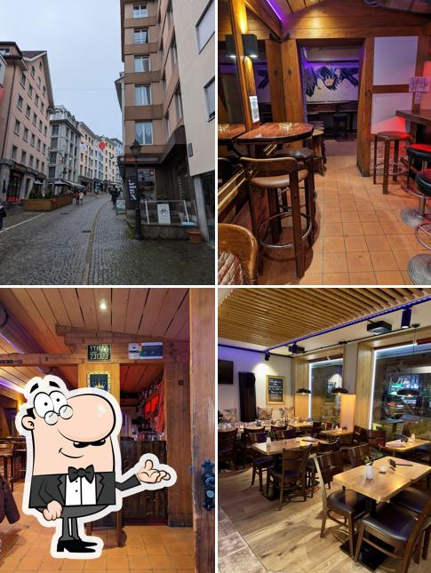 Gli interni di Trubä67 Wein Bar