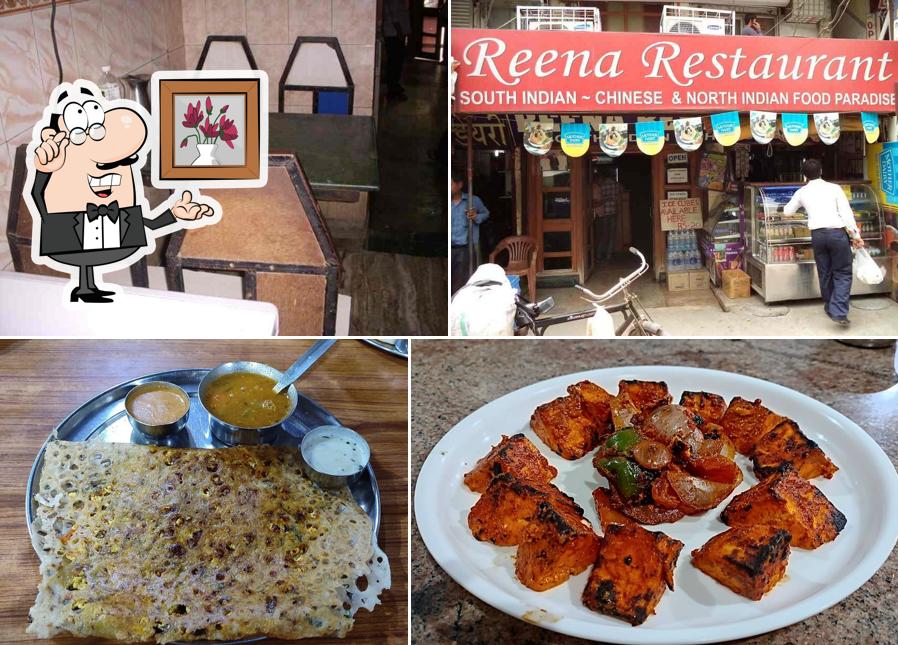 Take a seat at one of the tables at Reena Restaurant