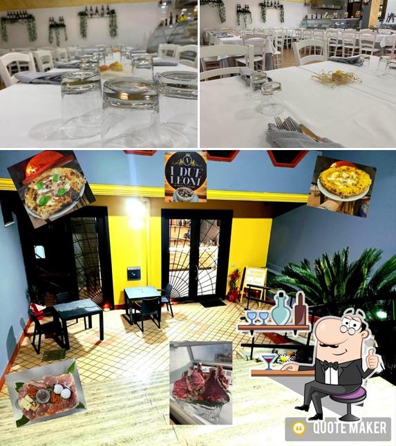 Gli interni di I Due Leoni Pizzeria e Braceria
